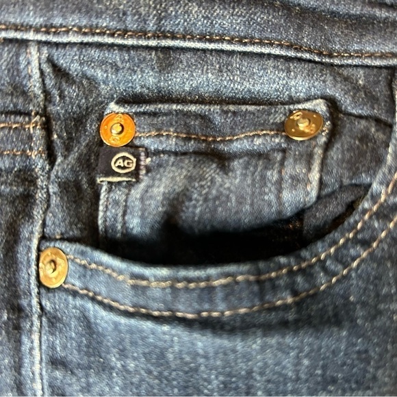 Adriano Goldschmied The Prima Mid Rise Cigarette Dark Wash Jeans made in USA - Picture 4 of 12